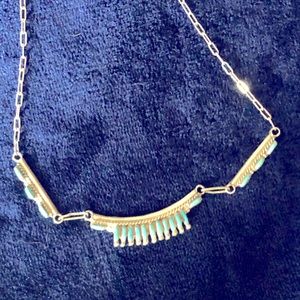 Turquoise 925 Zuni Necklace